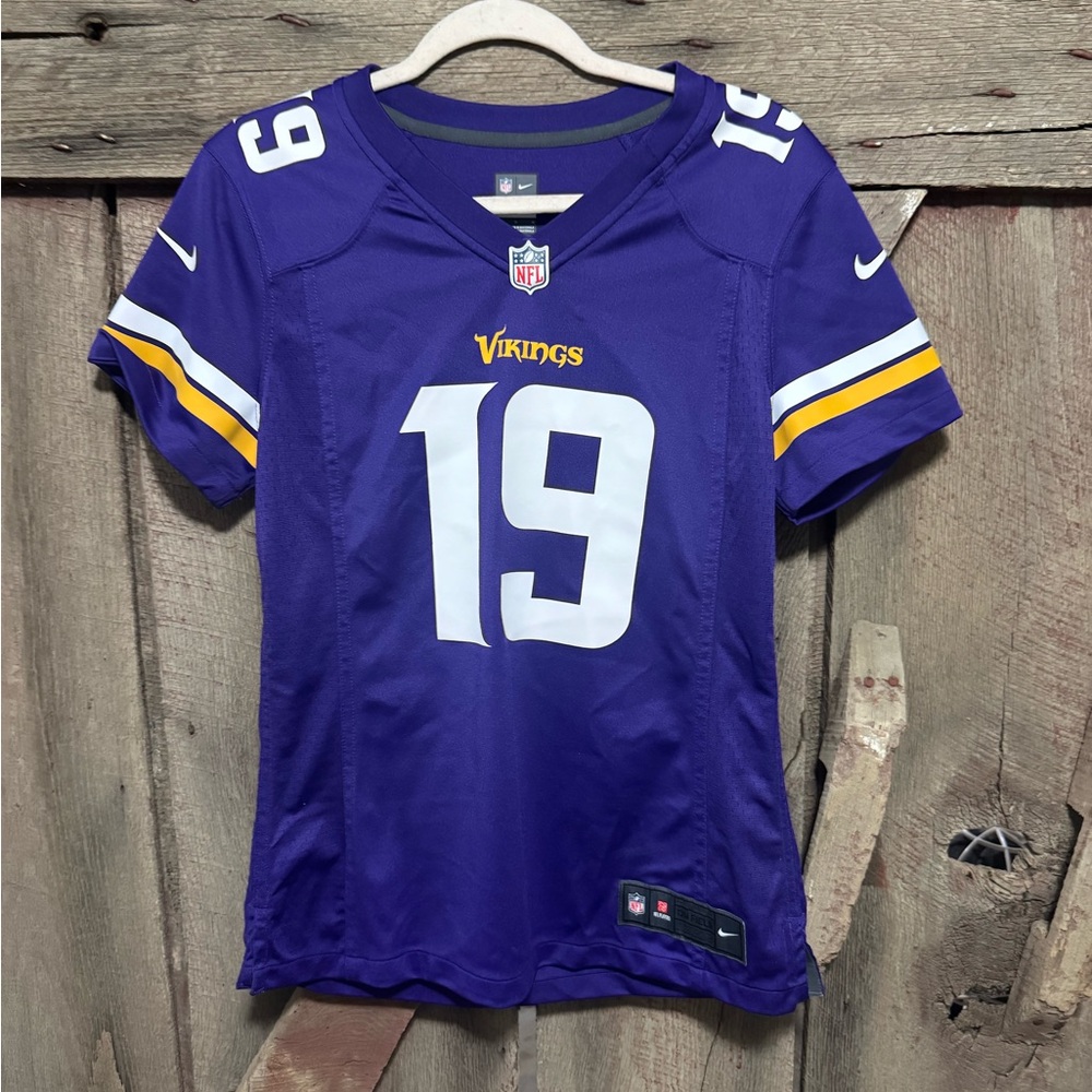 NFL Players Vikings Adam Thielen Purple Jersey